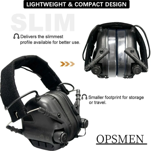 EARMOR M31 MOD4 Tactical Electronic Shooting Earmuffs Noise Reduction Hunting Gear with Comfortable Ear Cushion