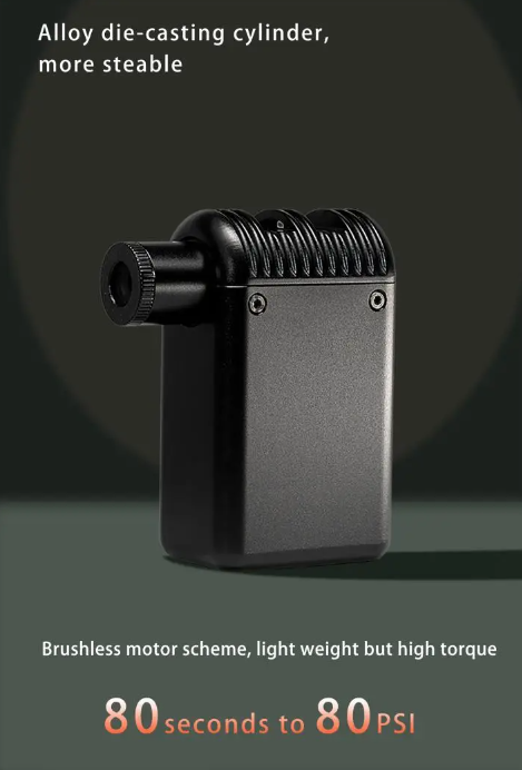 A2 Mini Electric Air Pump Cordless Portable Bicycle Inflator Presta Schrader Valve Lightweight Cycling Gear