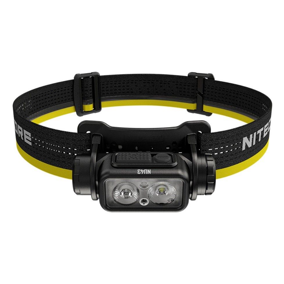 NITECORE NU43 Rechargeable Headlamp 1400 Lumens Red White Light Long Battery Life Outdoor Camping Gear