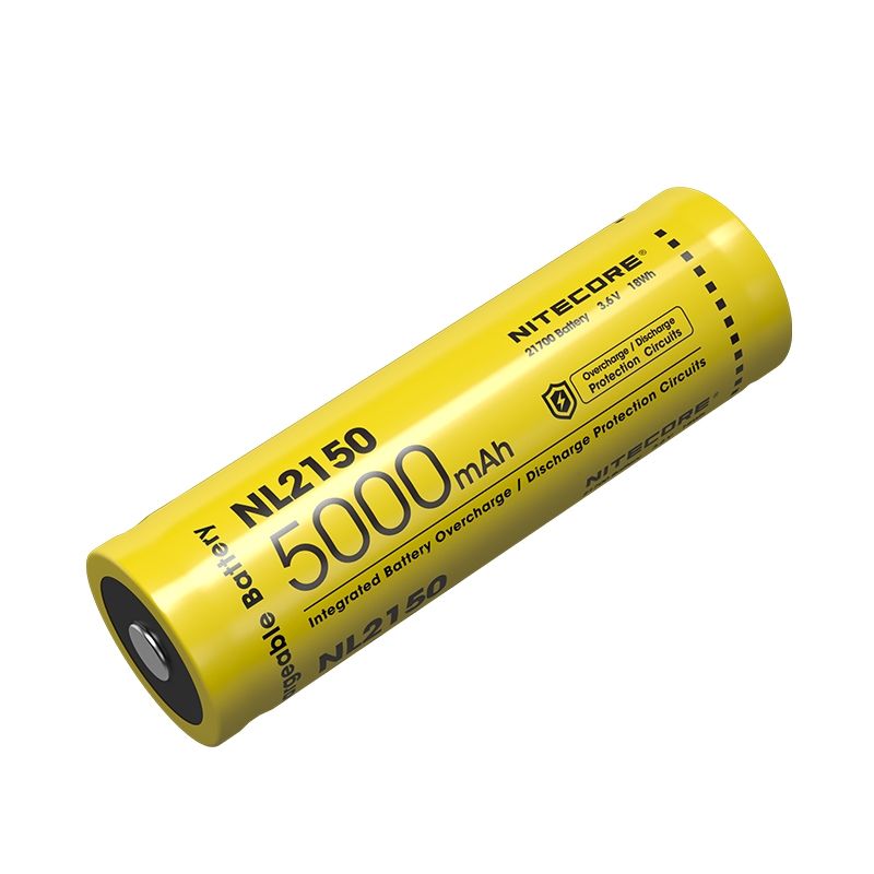 NITECORE NL2150 5000mAh 3.6V 21700 Rechargeable Battery for High Powered Flashlight Drone Outdoor Gear