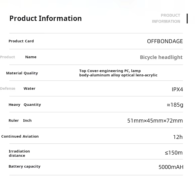 Bicycle Light Front 1000Lumen Bike Light USB Charging MTB Road Cycling Lamp Bicycle Accessories