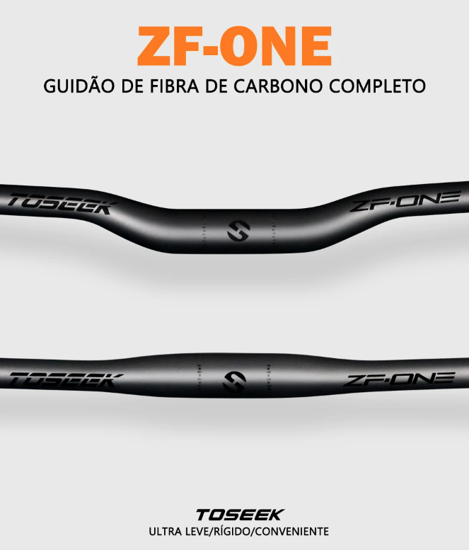 TOSEEK ZF-ONE MTB Carbon Handlebar 31.8mm Lightweight Matt Black 580mm 760mm Ergonomic Design Premium Quality