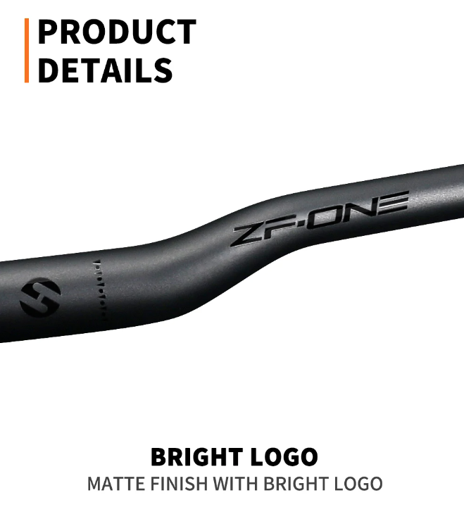 TOSEEK ZF-ONE MTB Carbon Handlebar 31.8mm Lightweight Matt Black 580mm 760mm Ergonomic Design Premium Quality