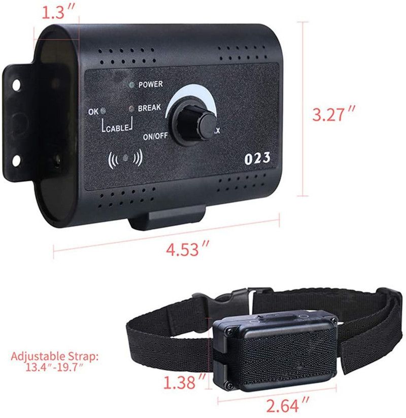 Electric Pet Fence Invisible Wireless Dog Fence System with Magnetic Field Induction Customizable Roaming Area