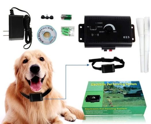 Electric Pet Fence Invisible Wireless Dog Fence System with Magnetic Field Induction Customizable Roaming Area