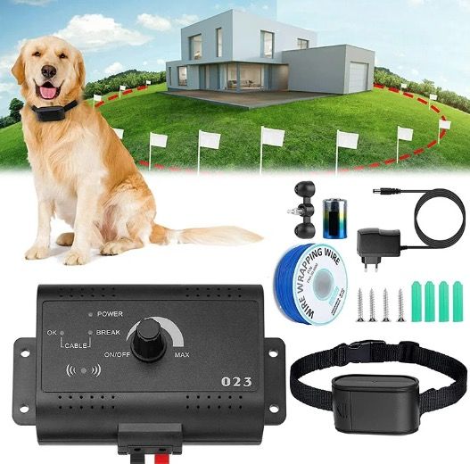 Electric Pet Fence Invisible Wireless Dog Fence System with Magnetic Field Induction Customizable Roaming Area