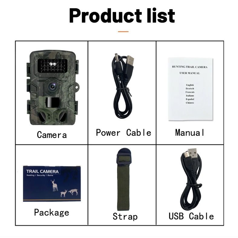 PR700 Trail Camera with Infrared Night Vision Rapid Trigger for Wildlife Monitoring and Home Security