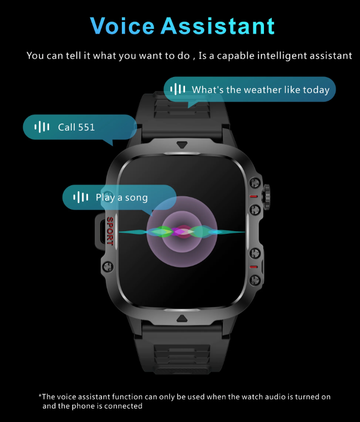 QX11 Smart Watch Men IP68 5ATM Outdoor Sports Fitness Tracker Health Monitor 1.96" BT Call Smartwatch