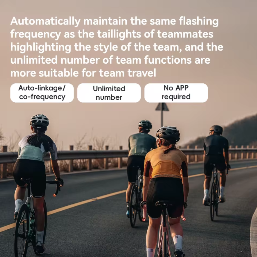 ROCKBROS R0 Handlebar End Plug Bike light Type-C MTB Road Cycling Taillight