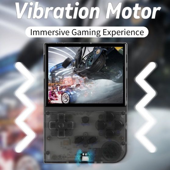 ANBERNIC RG35XX Retro Handheld Game Console Vibrant IPS Screen PSP Support for Nostalgic Gameplay in Gray