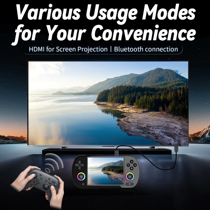 ANBERNIC RG40XX H Handheld Game Console Linux 64-bit System 4.0 inch IPS 3200mAh Retro Video Gaming Console