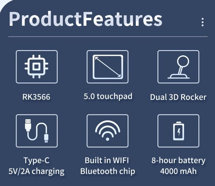 POWKIDDY RGB10 MAX3 Retro Handheld Game Console 5 Inch IPS Screen High Performance RK3566 Linux System