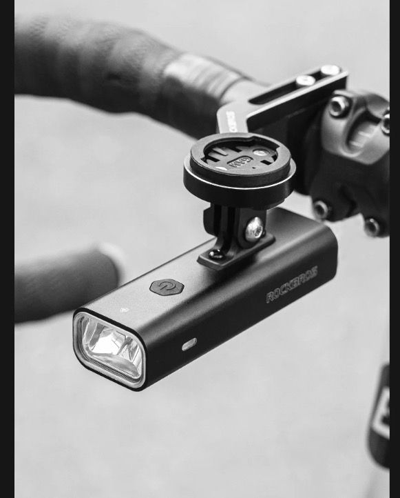 ROCKBROS RHL-1000LUMEN Bike Front Light Rainproof LED Cycling Headlight Type-C Rechargeable for Night Riding