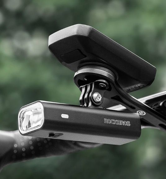 ROCKBROS RHL-1000LUMEN Bike Front Light Rainproof LED Cycling Headlight Type-C Rechargeable for Night Riding