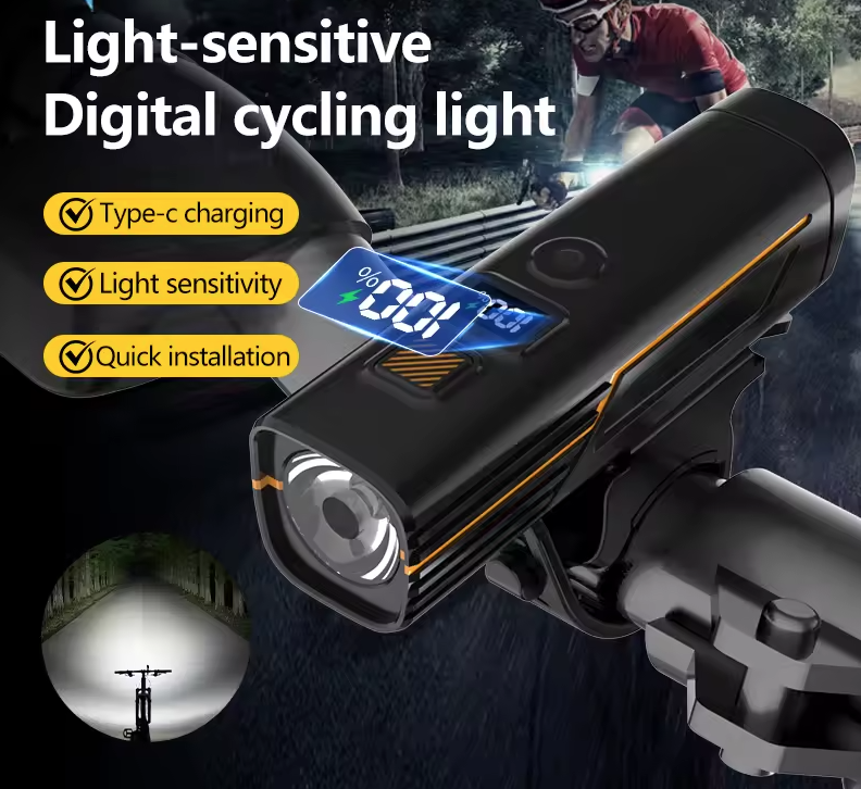 B9 Bicycle Front Light Type-C Charging Headlight MTB Road Bike Headlight for Outdoor Cycling Accessories