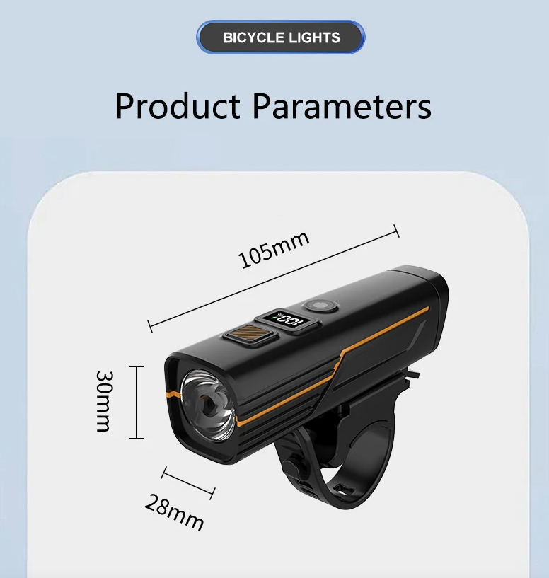 B9 Bicycle Front Light Type-C Charging Headlight MTB Road Bike Headlight for Outdoor Cycling Accessories