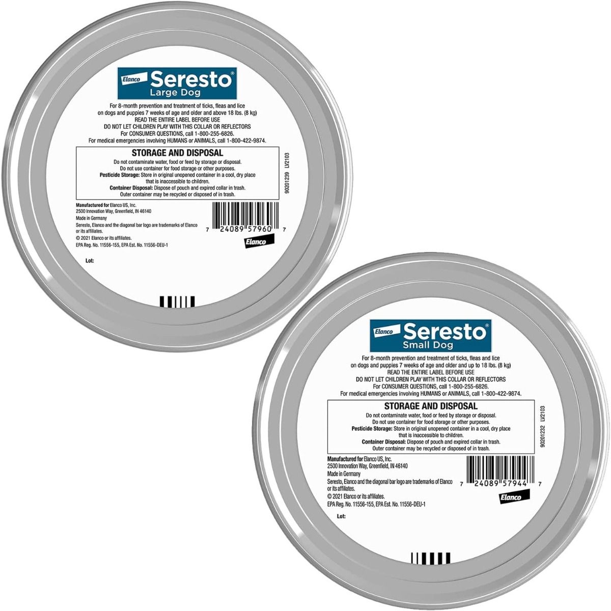 Seresto Large Dog Vet-Recommended Flea & Tick Treatment & Prevention Collar 8 Months Protection