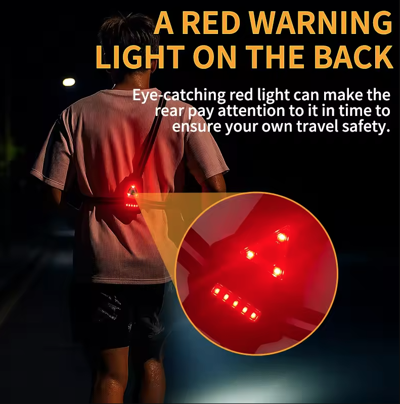 Outdoor Night Running Lights LED Chest Light Back Warning Light 90° Adjustable Beam Angle Waterproof Ultra Bright SafetyLamp 