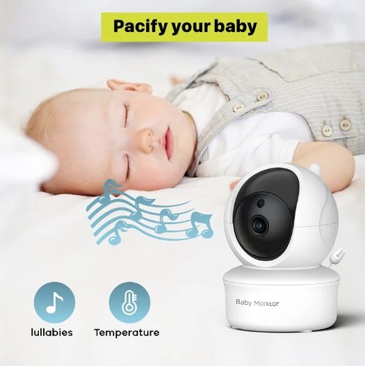 5 Inch Baby Monitor SM650 HD 720P Video Long-Lasting Battery Two-Way Audio Portable Infant Surveillance