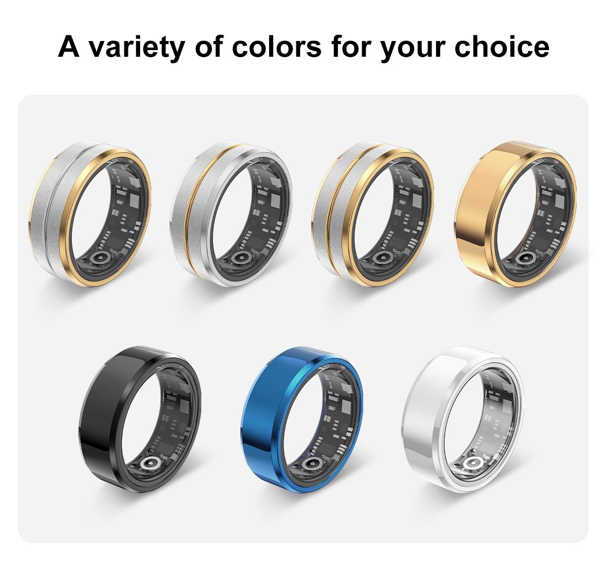 Multi-functional Smart Ring Wearable Technology with Heart Rate and Sleep Quality Tracking Stylish Accessory