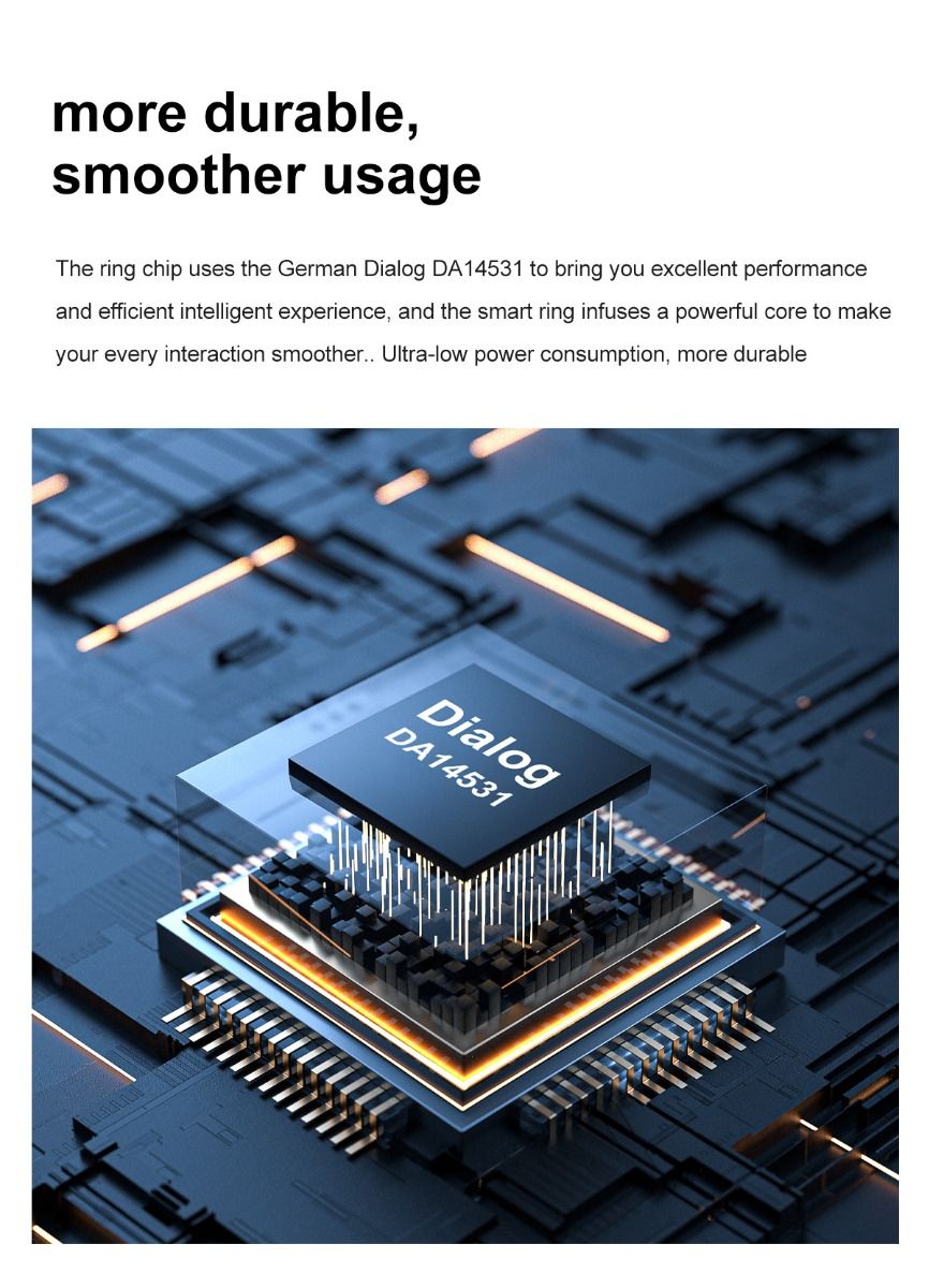 Multi-functional Smart Ring Wearable Technology with Heart Rate and Sleep Quality Tracking Stylish Accessory