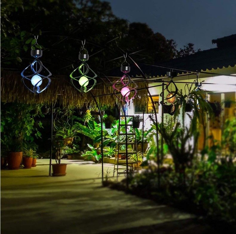 Enchanting Solar Lights Outdoor Decorations Wind Chimes LED Color Changing for Garden Parties Durable Design