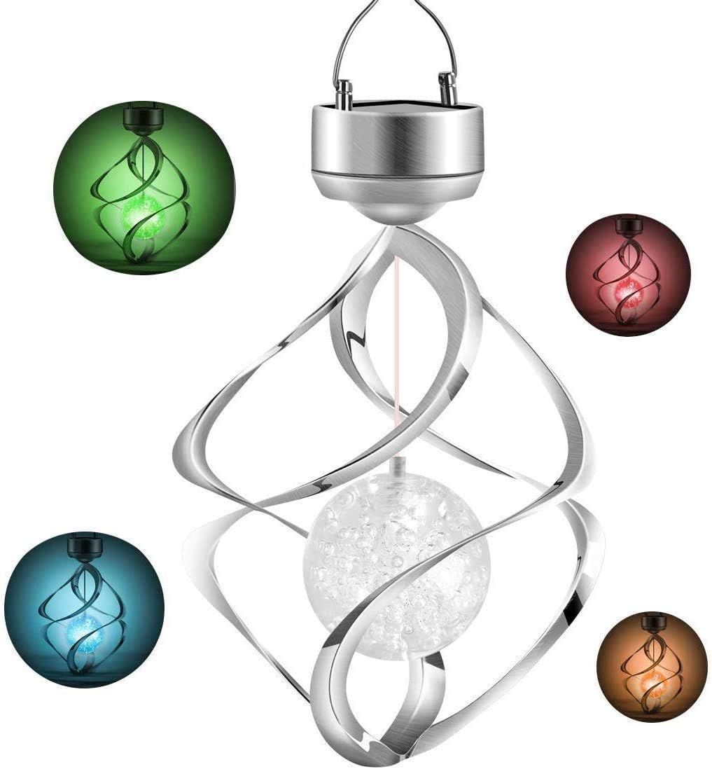 Enchanting Solar Lights Outdoor Decorations Wind Chimes LED Color Changing for Garden Parties Durable Design