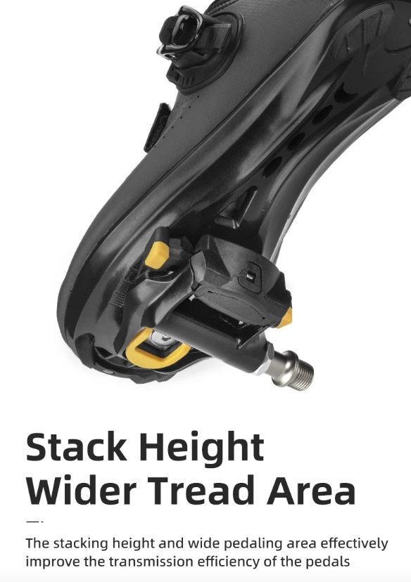 ROCKBROS SPD-SL Road Bike Pedals Ultralight Aluminium Self-locking Cycling Pedals for Enhanced Stability