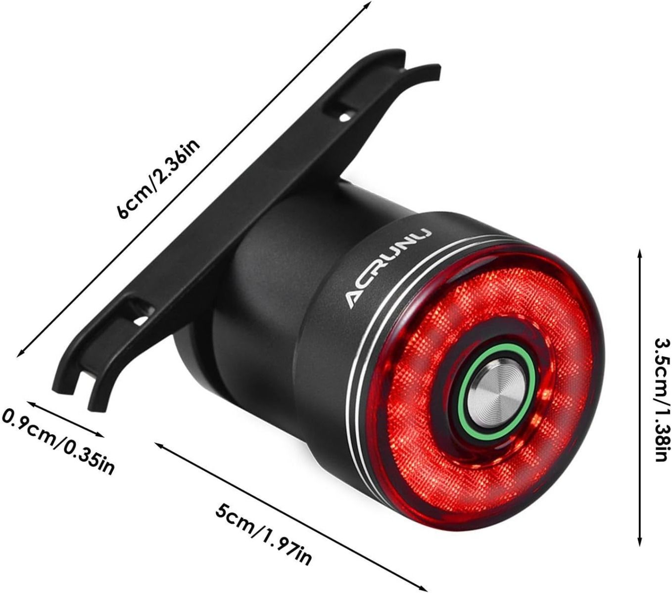 Smart Bike Tail Light Brake Induction Bicycle Tail Light Bike Seatpost Saddle Rear Light Waterproof USB Charging Cycling Taillight