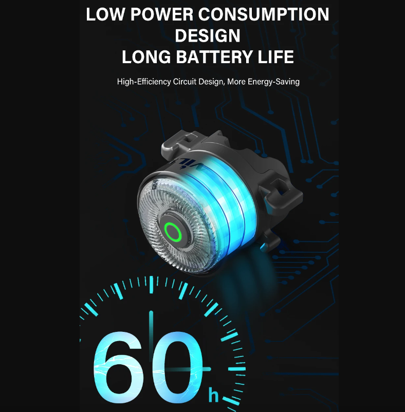 TOWILD TL03Pro LED Bicycle Rear Light Smart Brake Sensor Seven-Color Flash Durable Bike Accessory