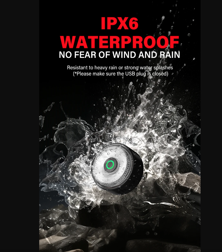 TOWILD TL03Pro LED Bicycle Rear Light Smart Brake Sensor Seven-Color Flash Durable Bike Accessory