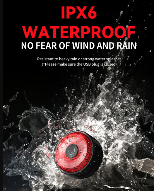 TOWILD TL03 Bicycle Smart Auto Brake Sensing Light LED Taillight Bike Accessories with Five Flash Modes