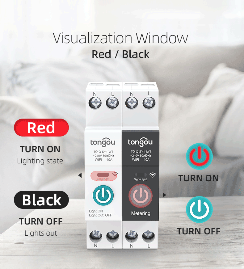 TUYA WIFI Smart Circuit Breaker for Smart Home wireless Remote Control Switch by APP TONGOU