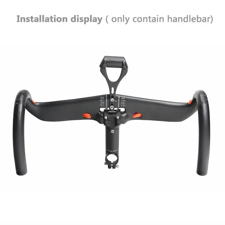 TOSEEK Full Carbon Handlebar 31.8mm Lightweight Aerodynamic Road Handlebar with Customizable Lengths