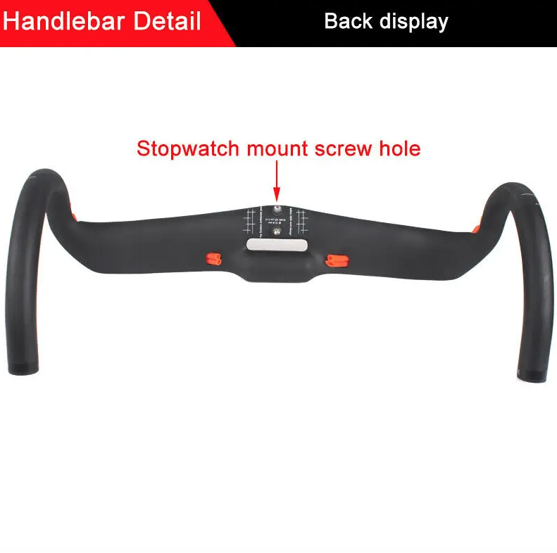 TOSEEK Full Carbon Handlebar 31.8mm Lightweight Aerodynamic Road Handlebar with Customizable Lengths