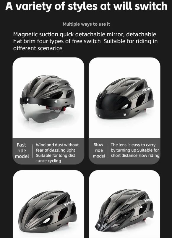 ROCKBROS ULTRALIGHT Bicycle Helmet Shock Resistant Breathable for MTB Road Cycling with Ventilation System
