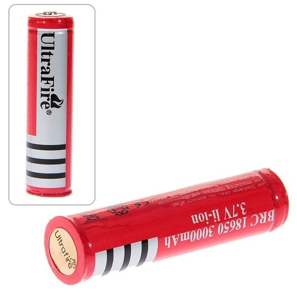UltraFire 18650 3.7V 3000mAh Rechargeable Battery for Flashlights Vape Devices High-Drain Devices Eco-Friendly