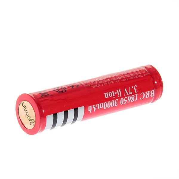 UltraFire 18650 3.7V 3000mAh Rechargeable Battery for Flashlights Vape Devices High-Drain Devices Eco-Friendly