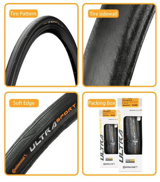 Continental ULTRA SPORT Ⅲ GRAND SPORT RACE Road Bike Tire 700x23C/25C/28C Lightweight Durable Anti-Puncture