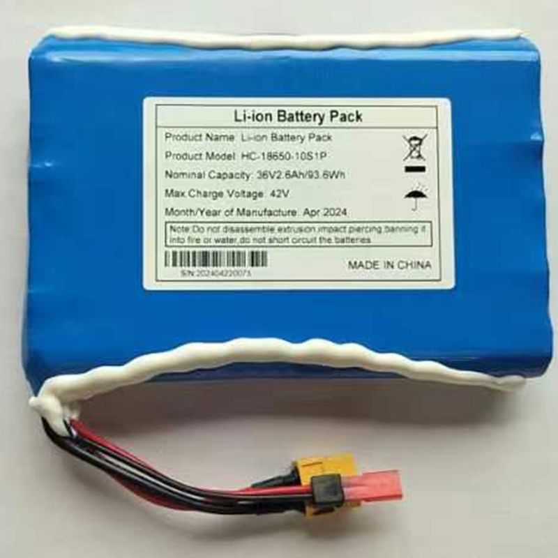 36V Li-Ion Electric Skateboard Battery 10S1P High Voltage Battery Rechargeable Performance Battery