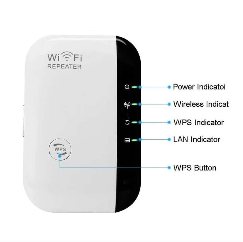 Wifi Repeater Wireless Signal Amplifier Extended Network Enhancer Home Router Through The Wall Bedroom Receive Moving
