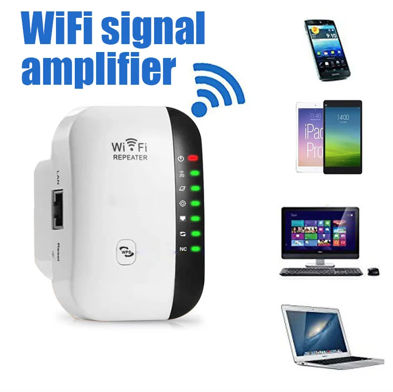 Wifi Repeater Wireless Signal Amplifier Extended Network Enhancer Home Router Through The Wall Bedroom Receive Moving