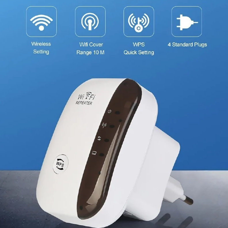 Wifi Repeater Wireless Signal Amplifier Extended Network Enhancer Home Router Through The Wall Bedroom Receive Moving