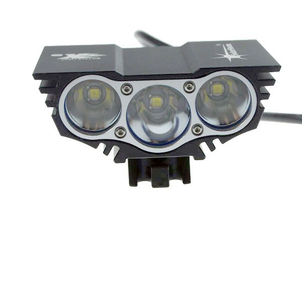 Solarstorm X3 Bicycle Headlight 3000 Lumens U2 LEDs 4 Modes Durable Rechargeable for Urban Riding and Mountain Biking